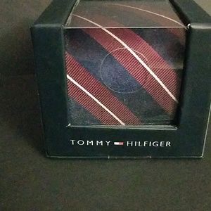 Tommy Hilfiger men's Diagonal stripes casual tie